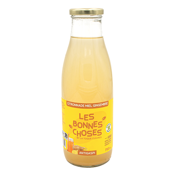 Citronnade miel gingembre
