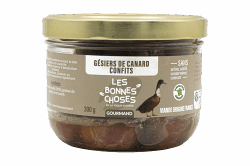Image du produit Gésiers de canard confits