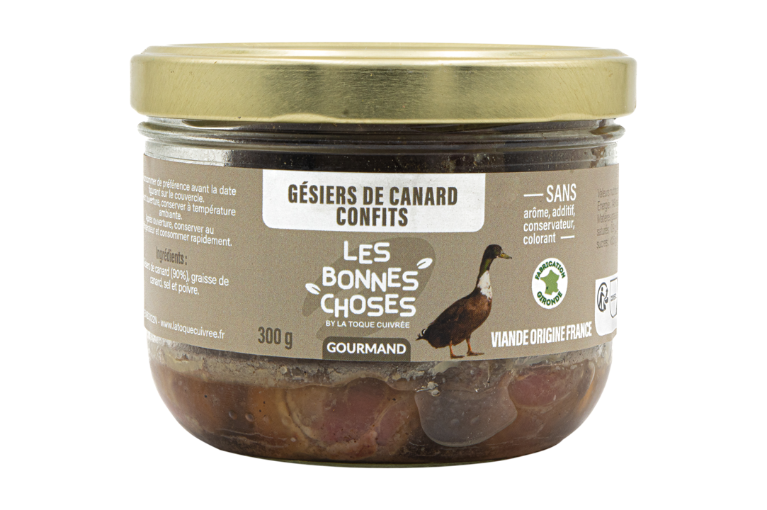 Gésiers de canard confits