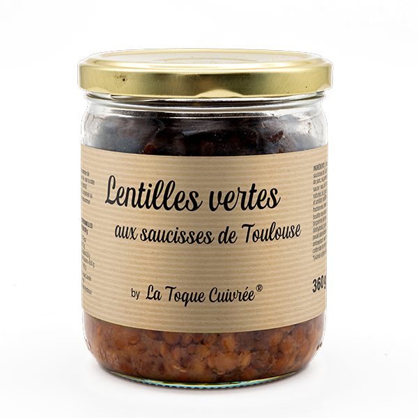 Lentilles de France aux saucisses de Toulouse