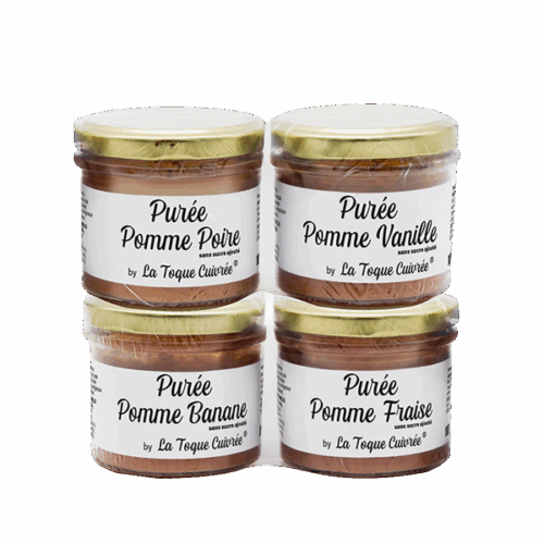 Image du produit Lot de 4 purées de fruits